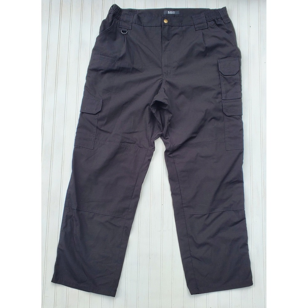 5.11 Tactical Mens Ripstop Cargo Pants Black 38x30 74273 Utility Work Trousers